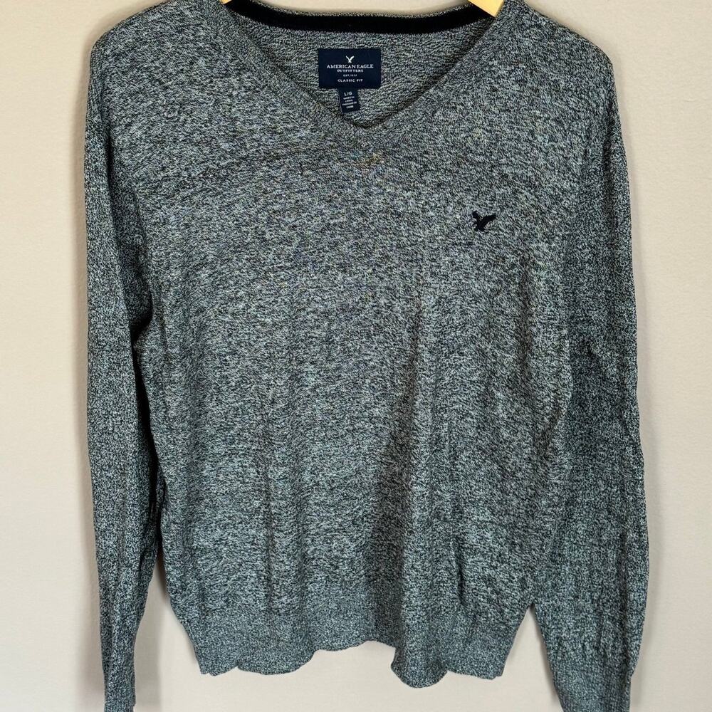 American Eagle Men’s Gray Sweater Large